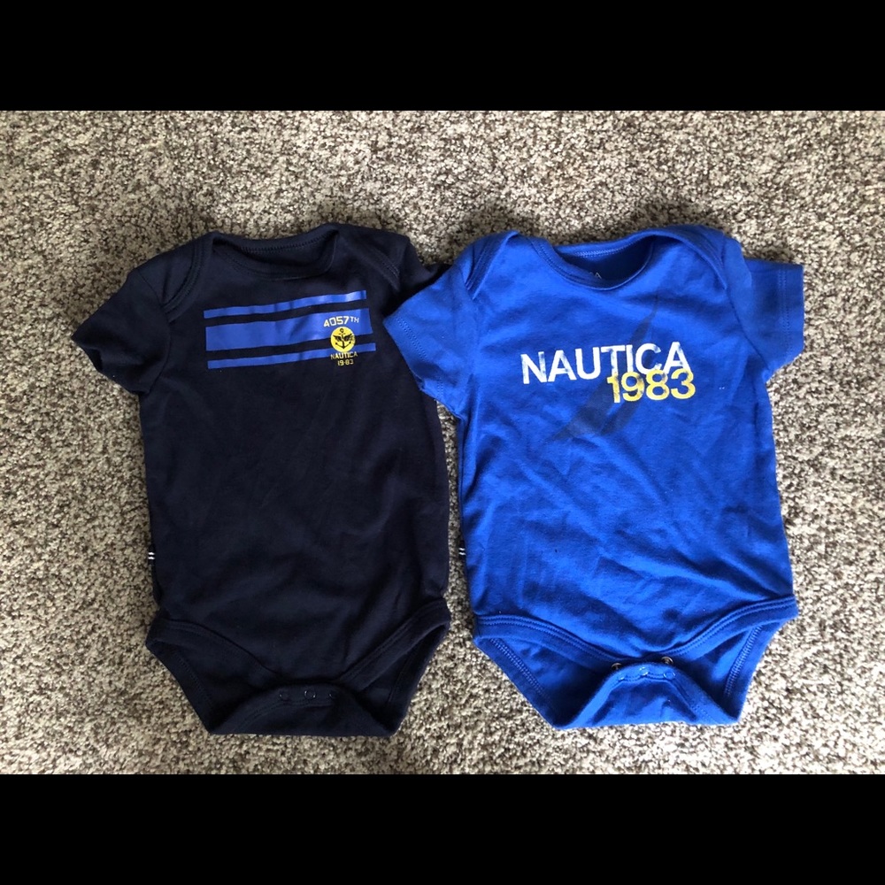 Baby boy Nautica onesies